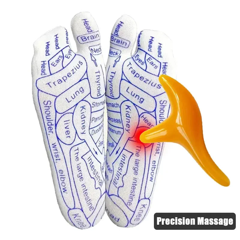 Acupressure Massage Socks with Reflexology Tool